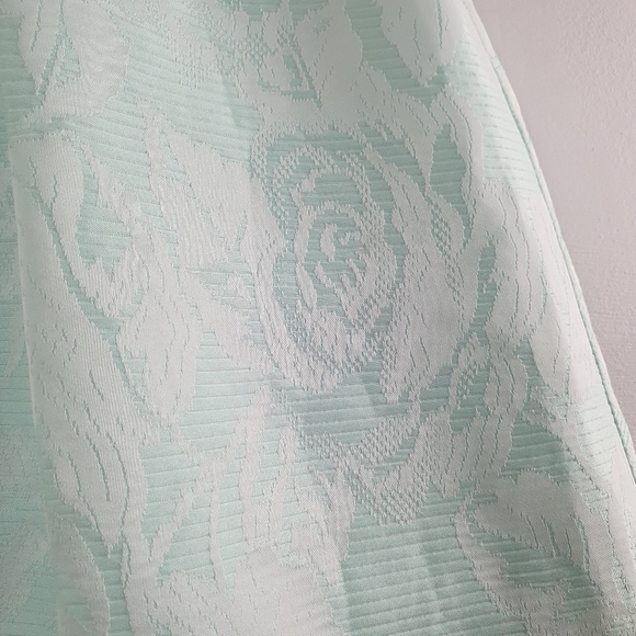 Forever New Size 14 Light Pastel Green Floral Embroidered A-line Pleated Skirt - Picture 4 of 13